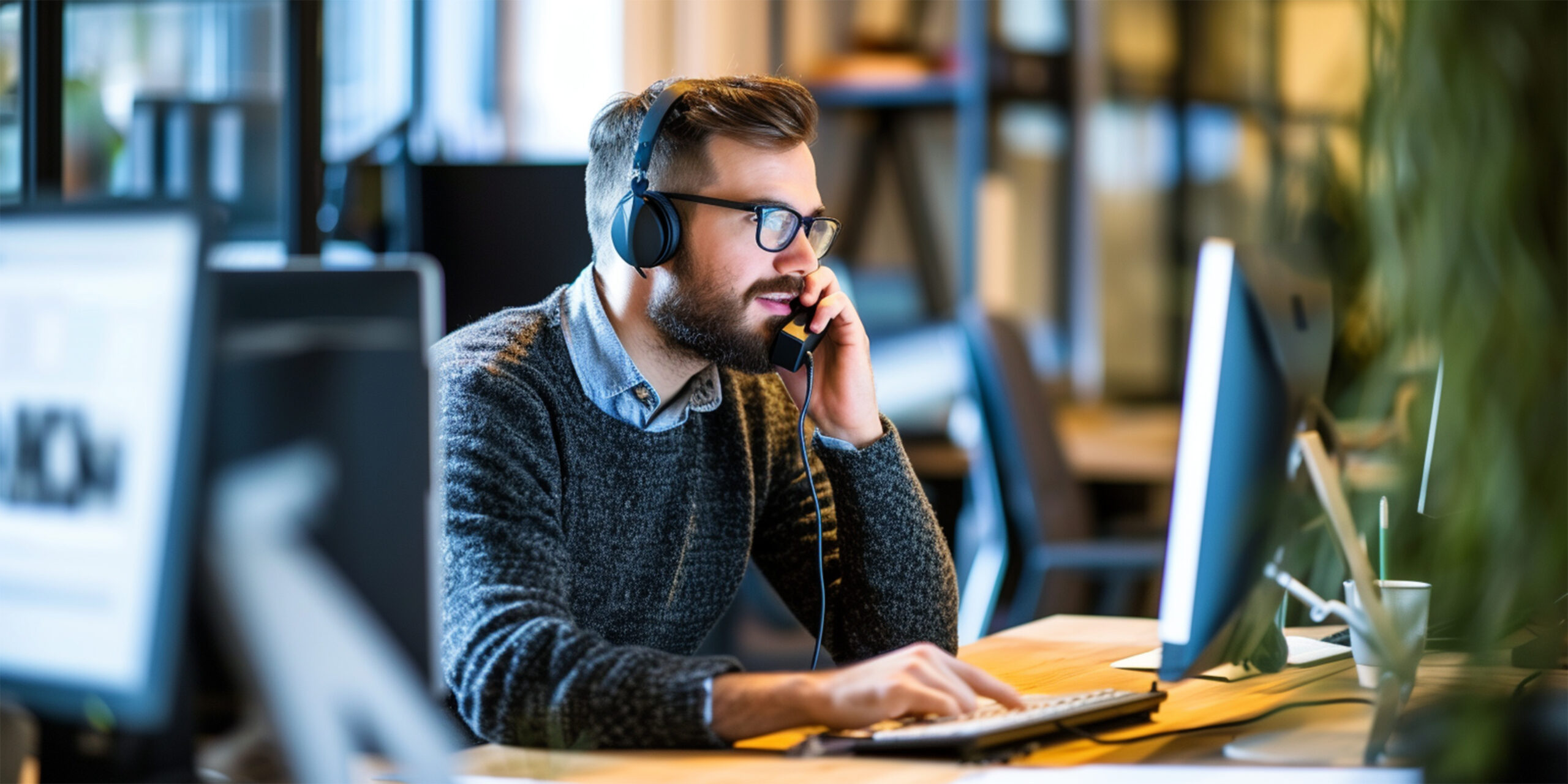 business-working-laptop-computer-with-mobile-planning-table-women-man-office